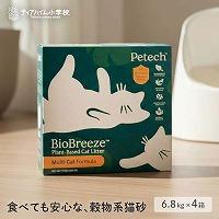 BioBreeze 猫が好きなやわらか猫砂 食べても安心 穀物タイプ 6.8kg×4（約8ヶ月分）