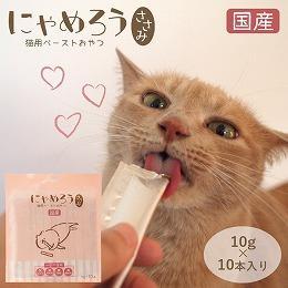 犬猫用ペーストおやつ にゃめろう ささみ味  (10g×10本) ※６袋までネコポス配送